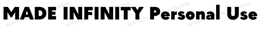 MADE INFINITY Personal Use Medium字体转换